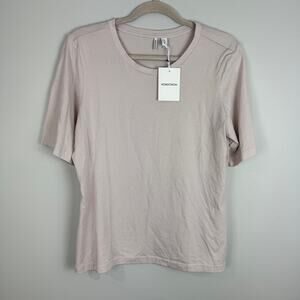 Nordstrom 100% Pima Cotton Tan Crewneck Short Sleeve T-shirt XL NEW